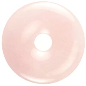 Roze kwarts donut 50 mm