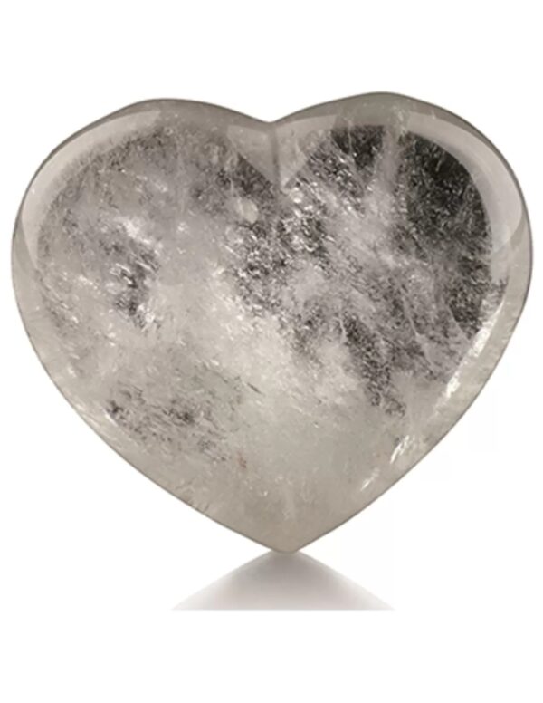 Bergkristal edelsteen hart 45 mm