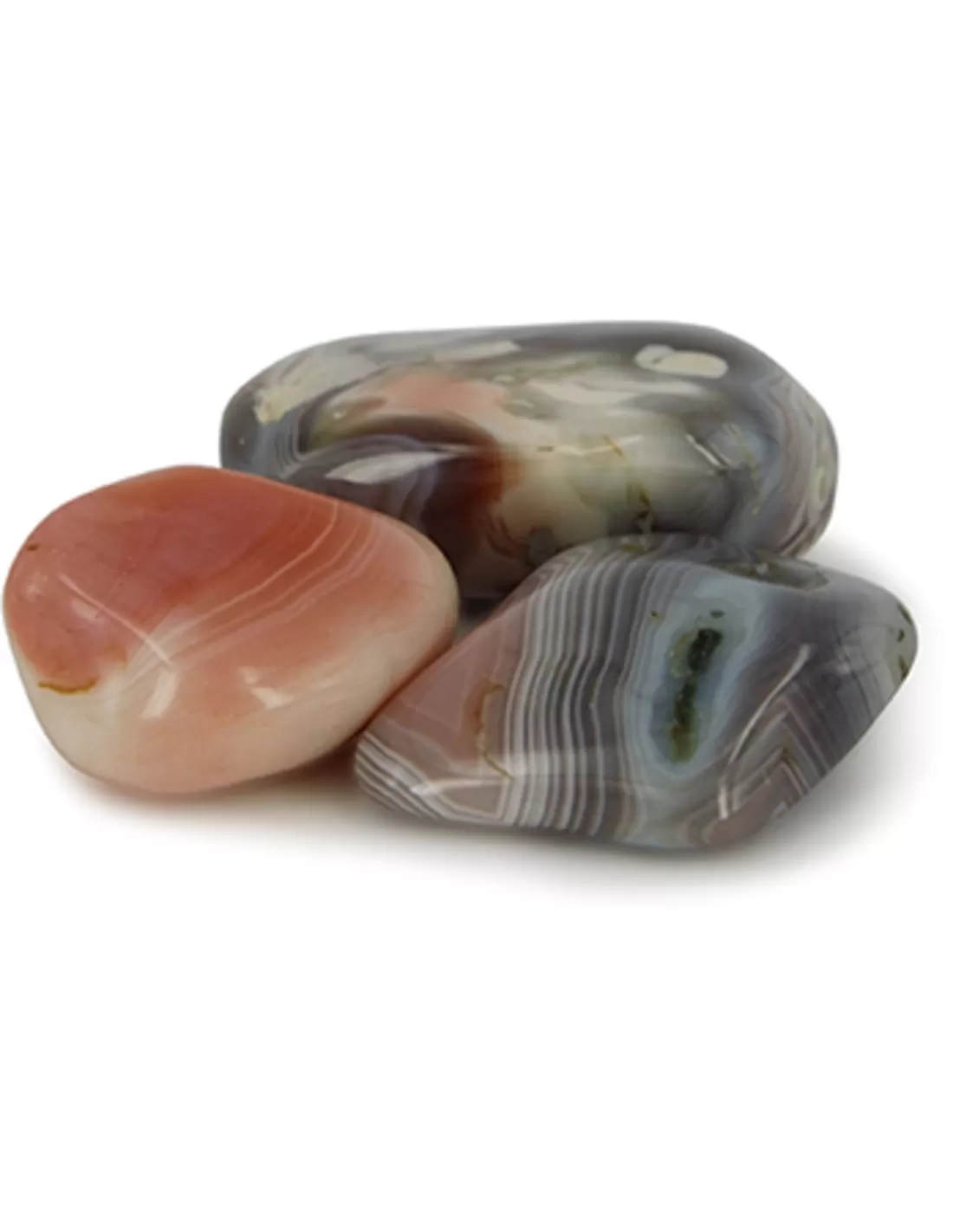 Agaat Botswana roze trommelstenen (mt2-3), p/kg