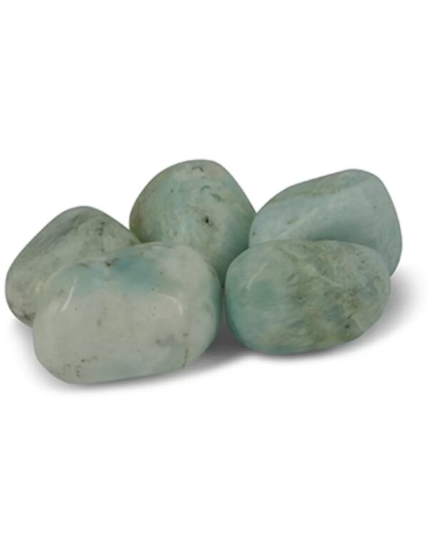 Aragoniet blauw trommelstenen (mt3), per gram