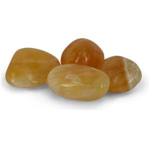 Calciet geel trommelstenen (mt3), p/kg