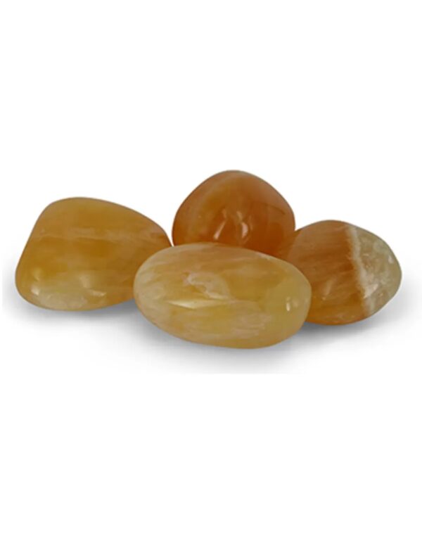 Calciet geel trommelstenen (mt3), p/kg