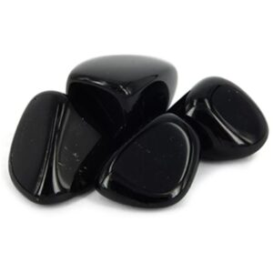 Obsidiaan zwart trommelstenen (mt3), p/kg