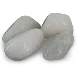 Petaliet wit trommelstenen (mt3), per gram