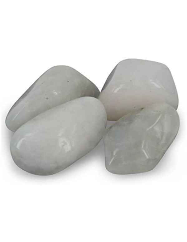Petaliet wit trommelstenen (mt3), per gram