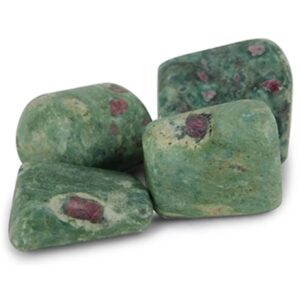 Robijn in fuchsiet trommelstenen (mt3), per gram