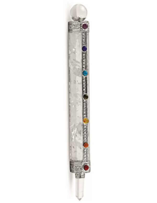 Chakra healing wand Bergkristal