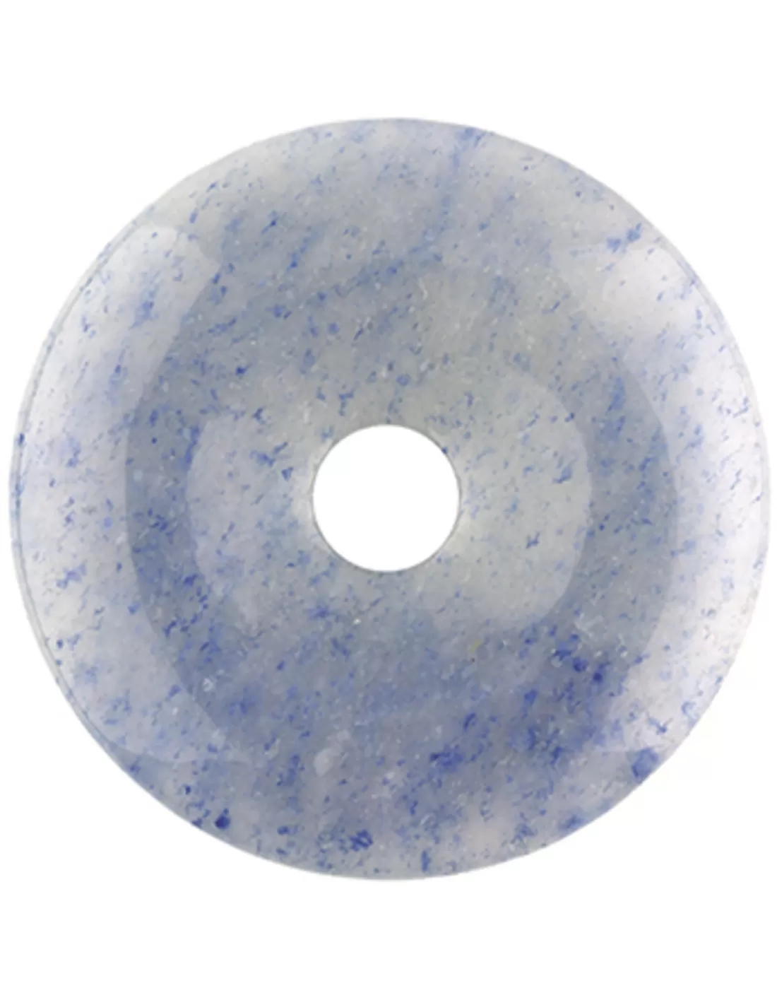 Blauwe kwarts donut 30 mm