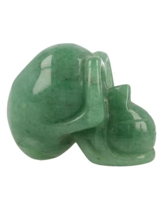 Aventurijn groen edelsteen schedel klein - Image 3