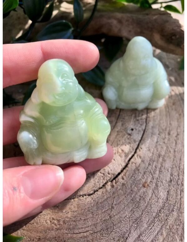 Edelsteen boeddha Jade Serpentijn - Image 2
