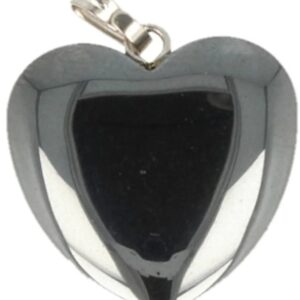 Hematiet hart hanger 20 mm