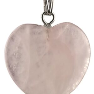 Roze kwarts hart hanger 20 mm
