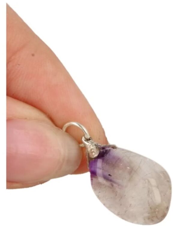 Amethist/Hematietkwarts edelsteen hanger - Image 5