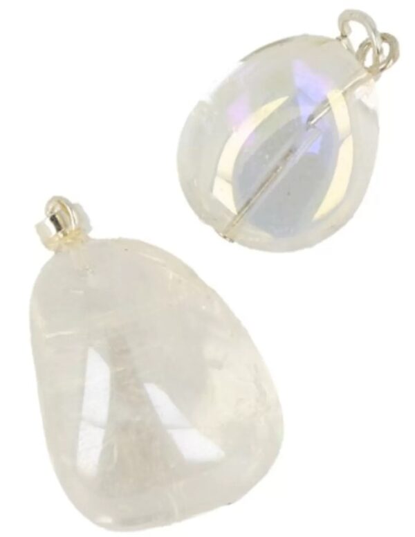 Angel Aura edelsteen hanger geslepen (gecoat)