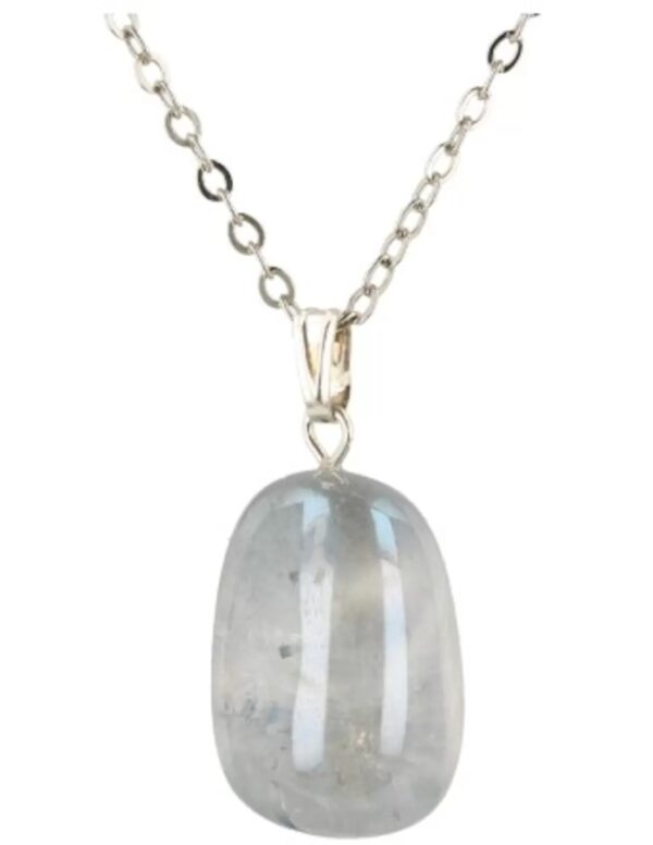 Aqua Aura edelsteen hanger geslepen (gecoat) - Image 3