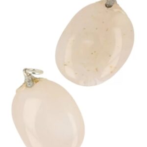 Chalcedoon roze edelsteen hanger