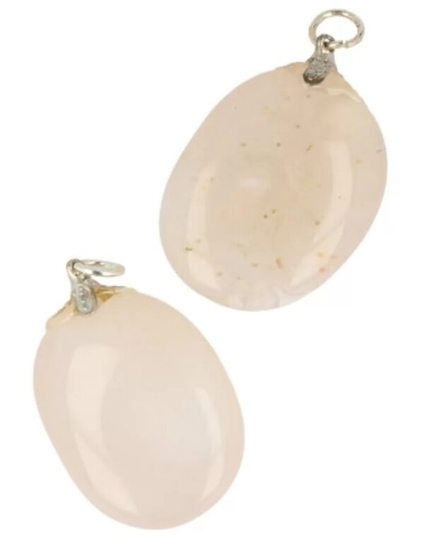 Chalcedoon roze edelsteen hanger