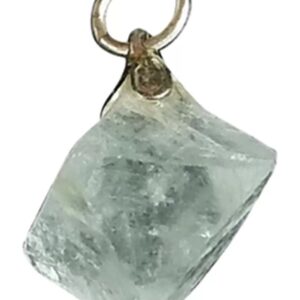 Fluoriet octaeder edelsteen hanger