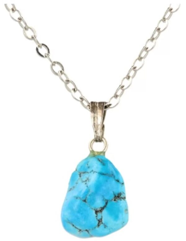 Howliet blauw edelsteen hanger (gekleurd) - Image 3