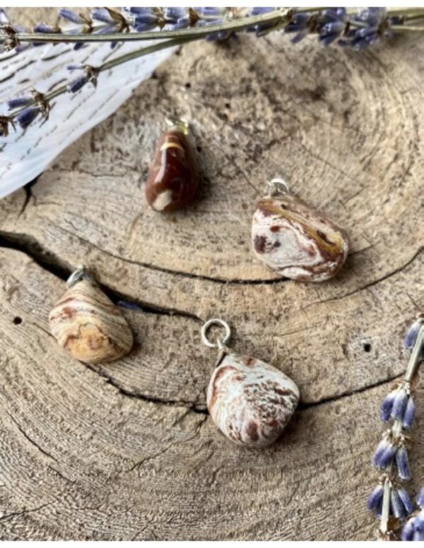 Jaspis Cacao edelsteen hanger - Image 4