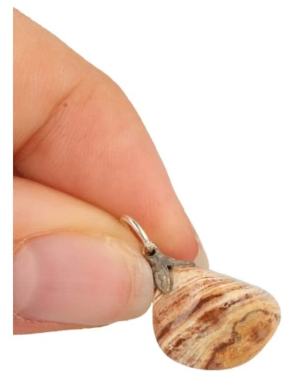 Jaspis Cacao edelsteen hanger - Image 5