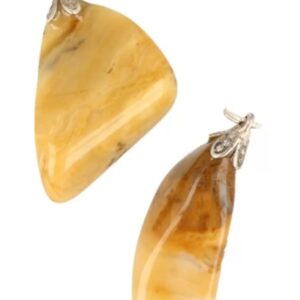 Jaspis geel edelsteen hanger
