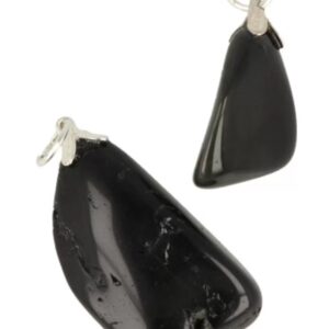 Obsidiaan zwart edelsteen hanger