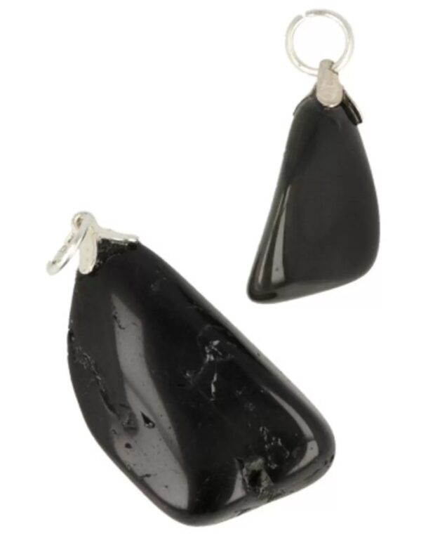 Obsidiaan zwart edelsteen hanger