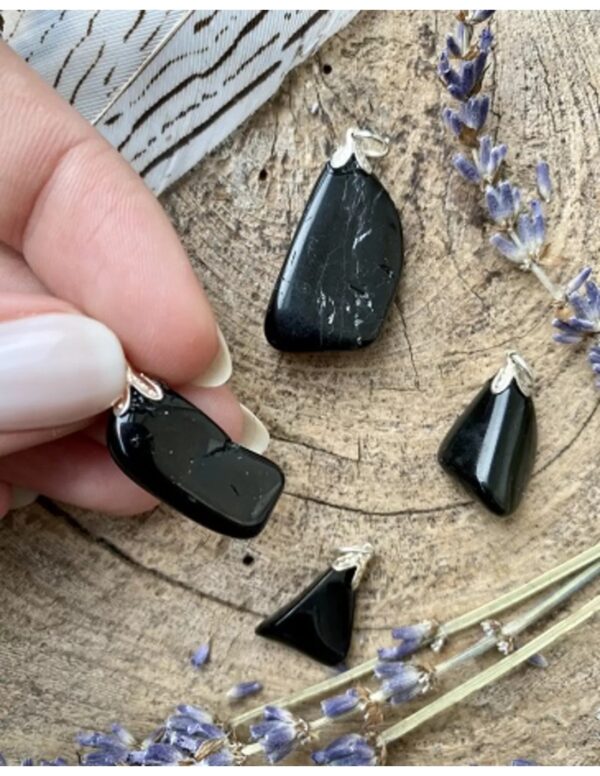 Obsidiaan zwart edelsteen hanger - Image 2