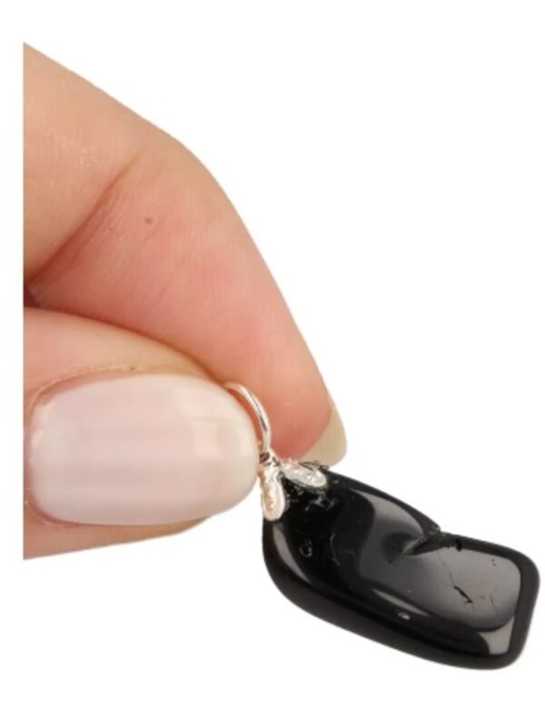 Obsidiaan zwart edelsteen hanger - Image 5
