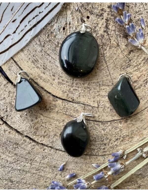 Obsidiaan regenboog edelsteen hanger - Image 4