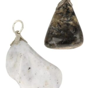 Opaal dendriet edelsteen hanger