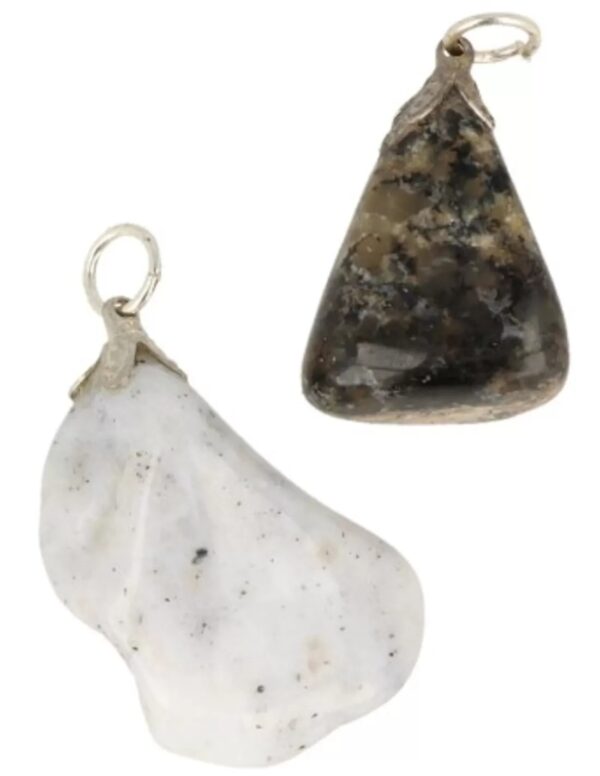 Opaal dendriet edelsteen hanger