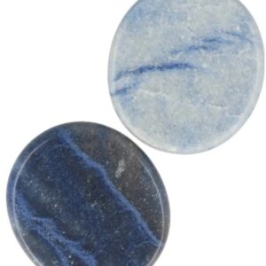 Blauwe kwarts zaksteen