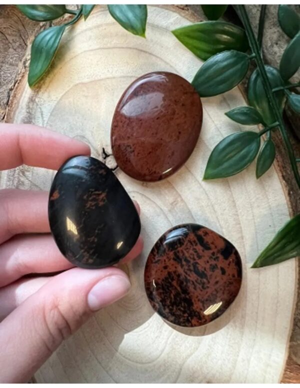 Obsidiaan mahonie zaksteen - Image 2