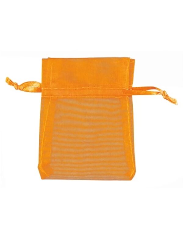 Organza buidel 7x9 oranje