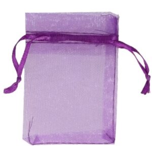 Organza buidel 7x9 paars