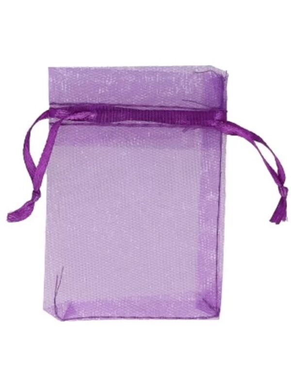 Organza buidel 7x9 paars