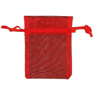 Organza buidel 7x9 rood