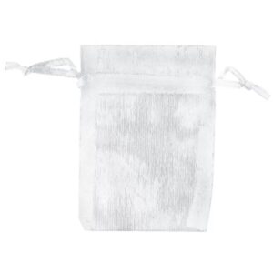 Organza buidel 7x9 zilver