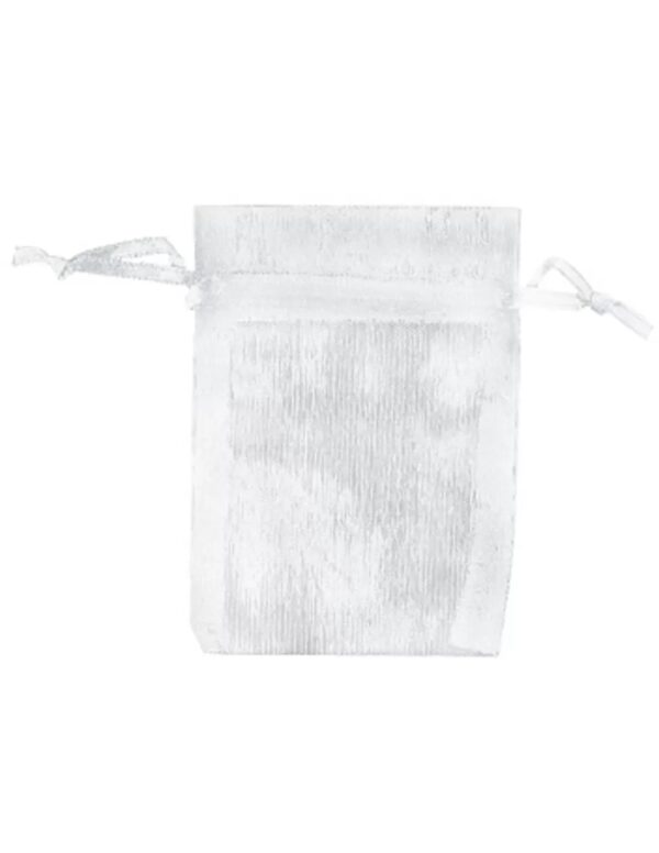 Organza buidel 7x9 zilver