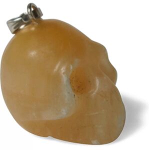 Schedel hanger Calciet geel