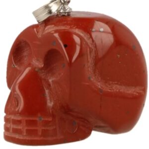 Schedel hanger Jaspis rood