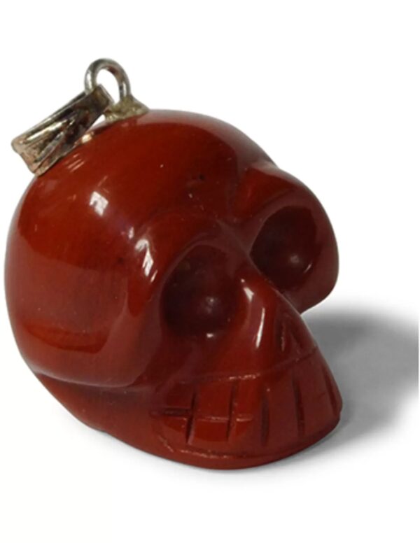 Schedel hanger Jaspis rood - Image 2