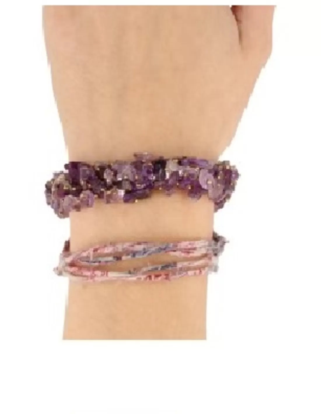 Amethist splitarmband cluster - Image 2