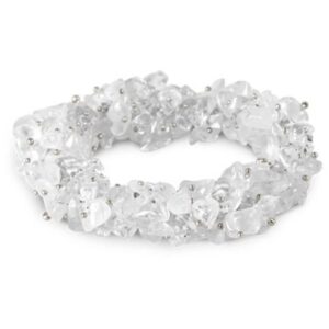 Bergkristal splitarmband cluster