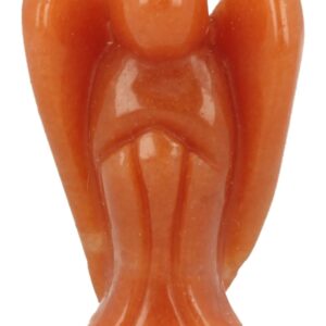 Staande engel 35 mm Aventurijn oranje