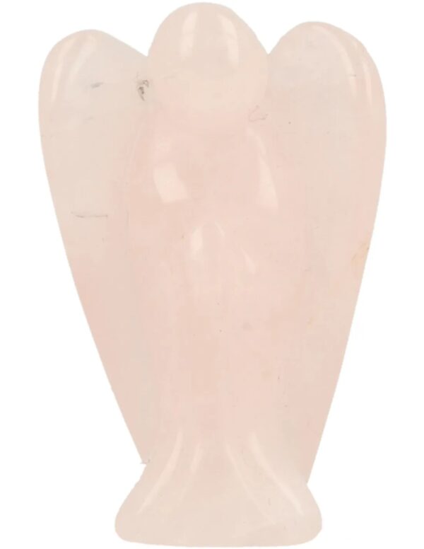 Staande engel 35 mm Roze kwarts