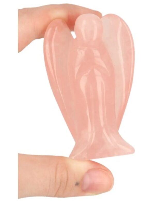 Roze kwarts staande engel 70 mm - Image 3