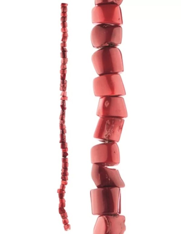 Koraal kralen streng 12 mm (imitatie)